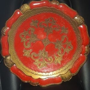 Vintage Italian Florentine Toleware tray